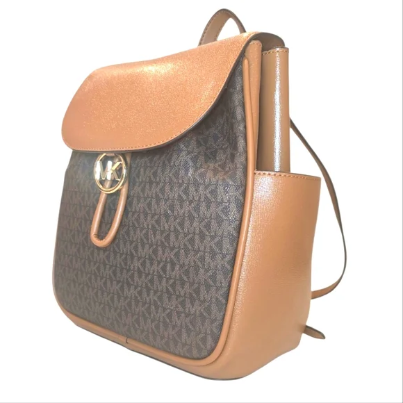 Michael Kors Monogram Top Flap Backpack MICHAEL Michael Kors Prescott Large Monogram Backpack  main image 3